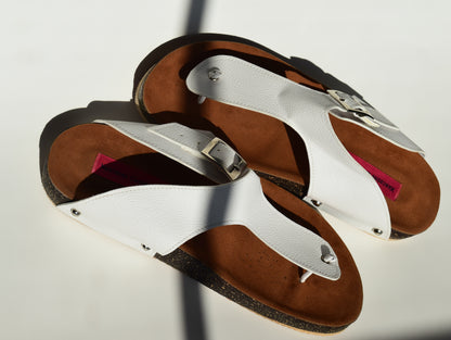 Ora White Sandals